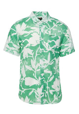 Buffalo David Bitton Collared Short Sleeves Susara Green Printed Shirt - BM23963  