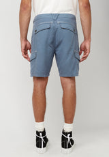 Linen Twill Havane Mirage Blue Shorts - BM23967