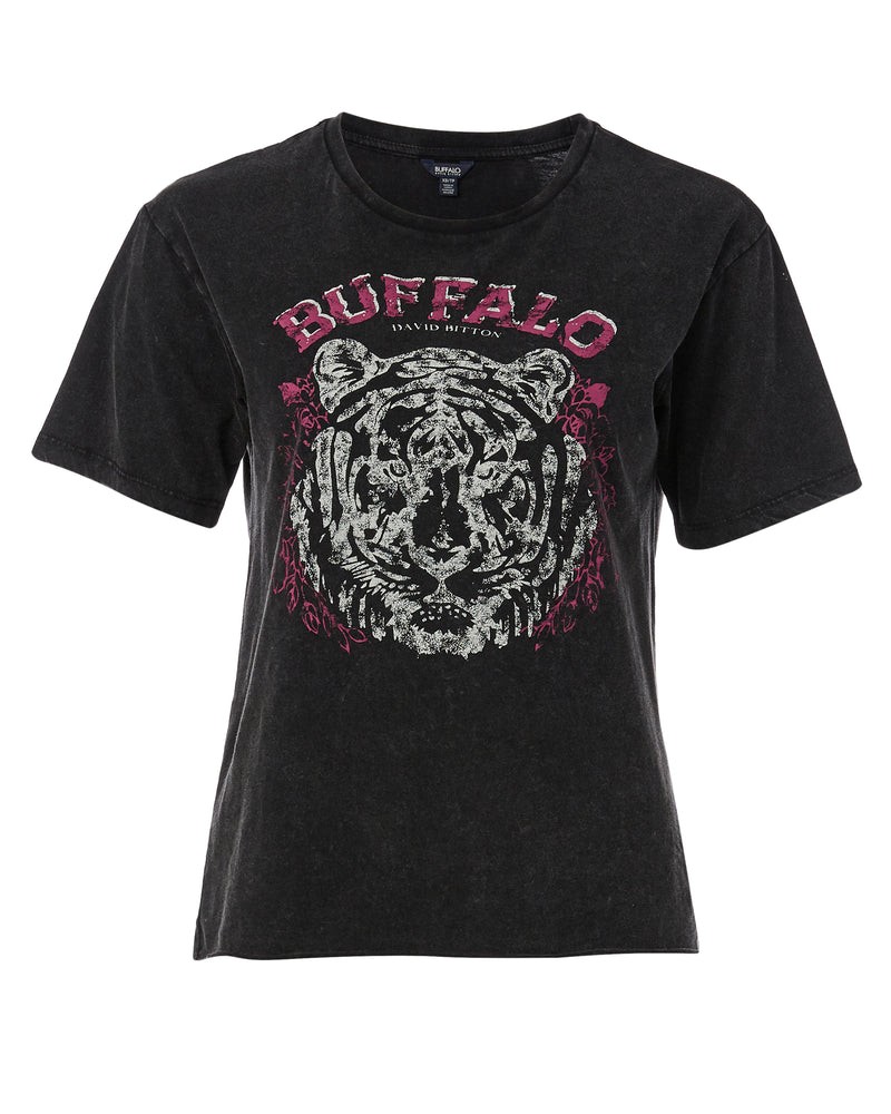 Buffalo David Bitton Darcy Rocker Boyfriend T-Shirt - KT0598H  