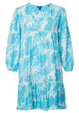 Buffalo David Bitton Haven Tropical Drop Dress - WD0684P Color ISLAND LEAVESBL